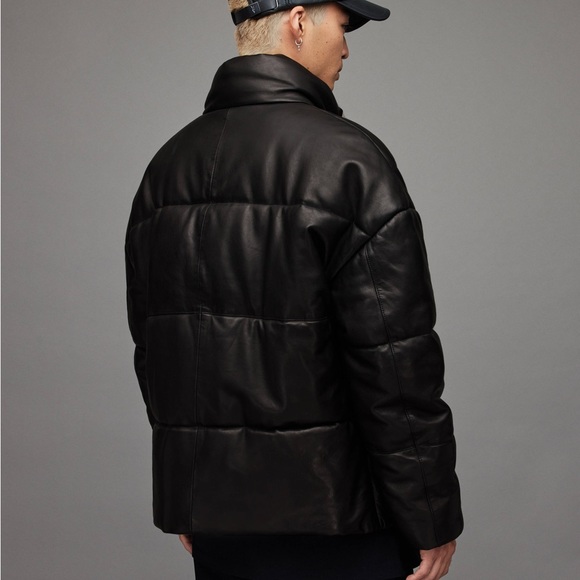 ALLSAINTS
Men’s Mercer Leather Puffer Jacket - Picture 14 of 16